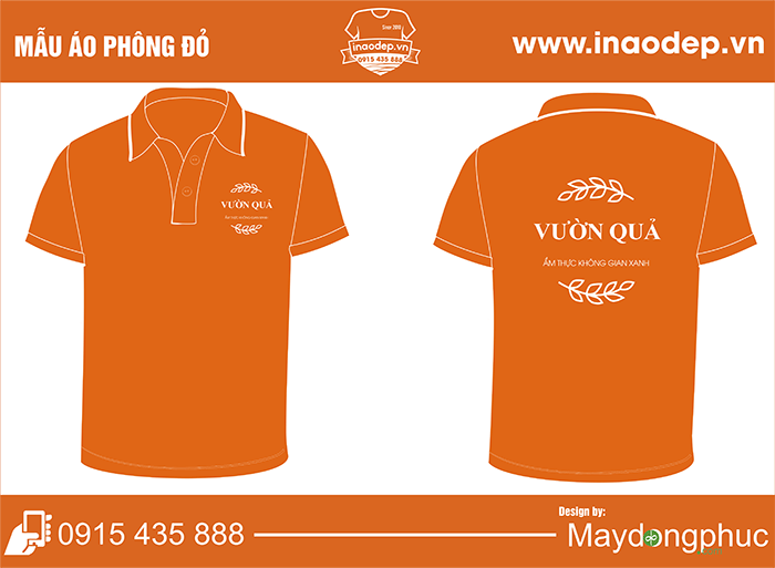 Áo phông Nhà hàng Vườn Quả | Ao phong dong phuc